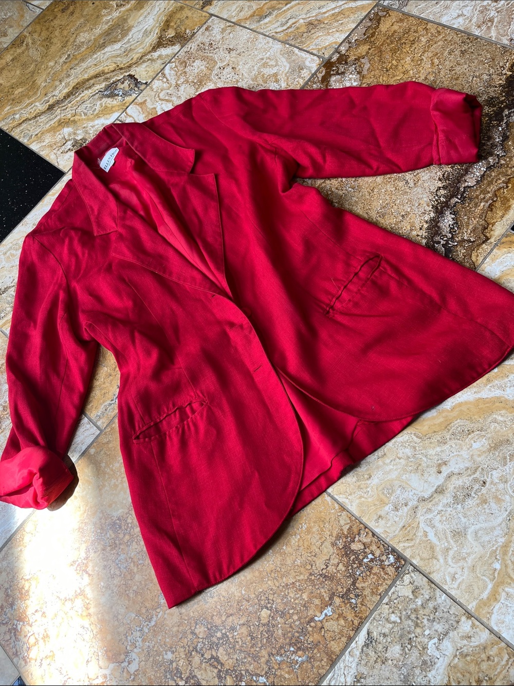 Ellen Figg Tailored Red Women's Blazer Jacket